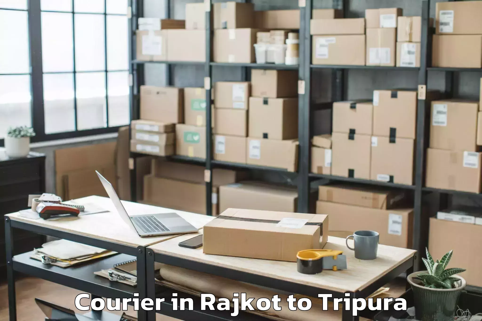 Efficient Rajkot to Teliamura Courier